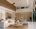 Open-plan living room in Phuket villa - Sun Above Phuket
